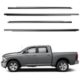 55112376AH Weatherstrip Exterior Window Moulding Trim Seal Belt Compatible with Dodge Ram 1500 2500 3500 4500 5500 Crew Cab 2009-2021 Replace# 55112377AH 55372138AH 55372139AH (4PCS)